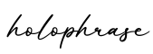 单词holophrase书写