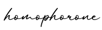 单词homophorone书写