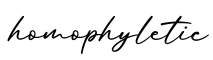 单词homophyletic书写