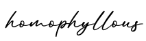 单词homophyllous书写