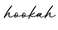 单词hookah书写