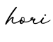 单词hori书写