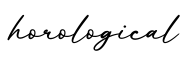 单词horological书写