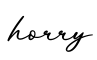 单词horry书写