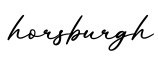 单词horsburgh书写
