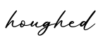 单词houghed书写