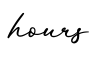 单词hours书写