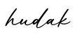 单词hudak书写