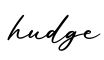 单词hudge书写