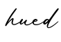 单词hued书写