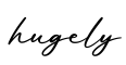 单词hugely书写