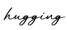 单词hugging书写