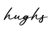 单词hughs书写