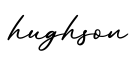 单词hughson书写