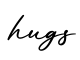 单词hugs书写