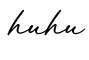 单词huhu书写