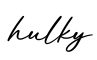 单词hulky书写