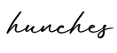 单词hunches书写