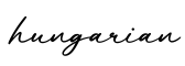 单词hungarian书写