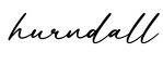 单词hurndall书写