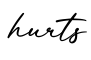 单词hurts书写