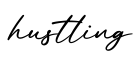 单词hustling书写