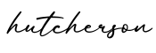 单词hutcherson书写
