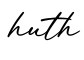 单词huth书写