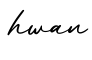 单词hwan书写