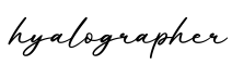 单词hyalographer书写