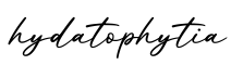 单词hydatophytia书写