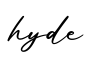 单词hyde书写
