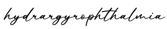 单词hydrargyrophthalmia书写
