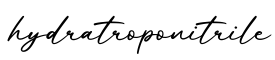 单词hydratroponitrile书写