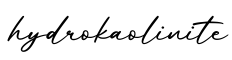 单词hydrokaolinite书写