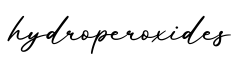 单词hydroperoxides书写