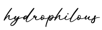 单词hydrophilous书写