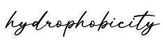 单词hydrophobicity书写
