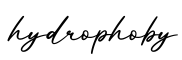 单词hydrophoby书写