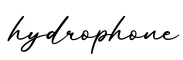 单词hydrophone书写