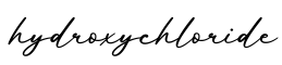 单词hydroxychloride书写