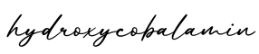 单词hydroxycobalamin书写