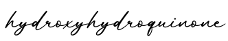 单词hydroxyhydroquinone书写