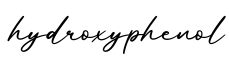 单词hydroxyphenol书写