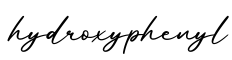 单词hydroxyphenyl书写