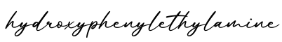 单词hydroxyphenylethylamine书写