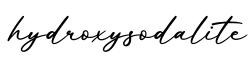单词hydroxysodalite书写