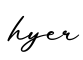 单词hyer书写