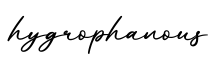 单词hygrophanous书写