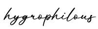 单词hygrophilous书写
